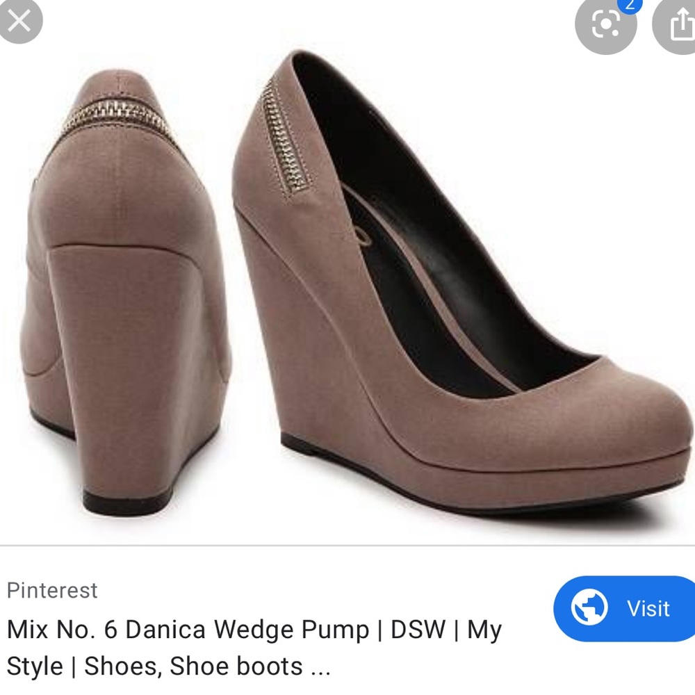 Mix No. 6 Taupe Danica Wedges